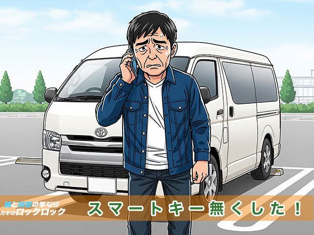 トヨタ・ハイエースのスマートキーを無くした