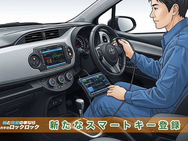 トヨタ・ハイエースに新たなスマートキーを登録します