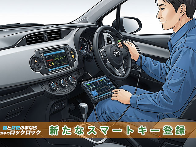 ヤリスに新たなスマートキーを登録します