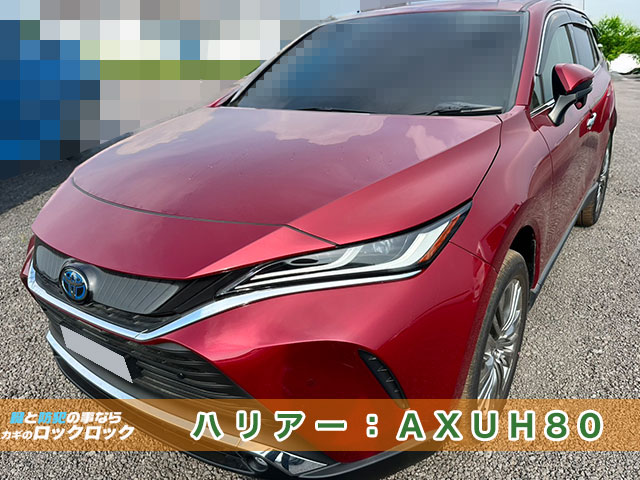 堺市）トヨタ・ハリアー（AXUH80）スマートキー追加登録